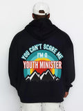 Men's Hoodie You Cant Scare Me I Am A Youth Minister With Mountains And Colorful Sunrise