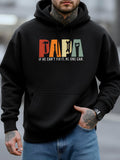 Men's Hoodie If He Cant Fix It No One Can Colorful Tools With Letters Dad