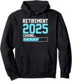 Men's Hoodie Retirement 2025 Loading Bar And Futuristic Progress Hoodie