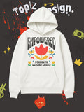 Women's Hoodie Empowered With Blooming Flowers Among Colorful Petals Hoodie