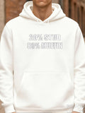 Men's Hoodie 20 Percent Stud 80 Percent Muffin Minimalist Bold Letter Hoodie