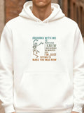 Men's Hoodie Arguing With Me Is Pointless Funny Stick Figure Cartoon Hoodie