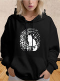 Women's Hoodie Celestial Dreams With Stars Crescent Moon And Mystical Cat