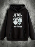 Men's Hoodie Just One More Car Part I Promise With Gears Wrenches Tire Illustration Car Part