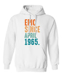 Men's Hoodie Epic Since April Colorful Year Numbers On Classic Bold Hoodie