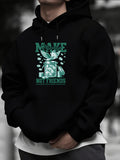 Men's Hoodie Make Money Not Friends With Flying Banknotes And Green Cash Jar