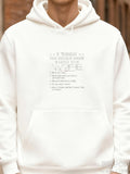 Men's Hoodie Five Things The World Needs Written On Clean White Hoodie