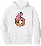 Men's Hoodie Sprinkled Pink Frosting Glazed Doughnut With Waffle Cone Shaped Six