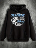 Men's Hoodie Grandad Is My Name With Jumping Fish Fishing Game