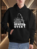 Men's Hoodie I Love It When She Bends Over With Fishing Rod Bending Gracefully Over Water