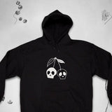 Men's Hoodie Minimalist Twin Skulls Hanging From Branch Hoodie