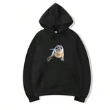 Men's Hoodie Lively Oceanic Seal Swimming Under Gentle Soft Sunlight Seal