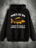 Men's Hoodie Mines So Big With Two Hands And Golden Fish