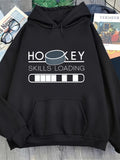 Men's Hoodie Skills Loading With Progress Bar And Hockey Puck