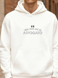 Men's Hoodie You Had Me At Affogato Italian Flag With Friendly Typography Coffee