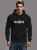 Men's Hoodie Heartbeat Line With Modern Typography Gamer