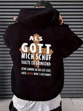 Men's Hoodie Cross Creative Fashion Print