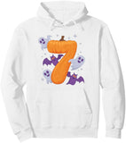 Men's Hoodie Pumpkin Seven Surrounded By Bats And Floating Ghosts Hoodie