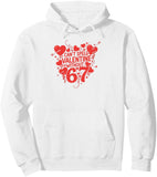 Men's Hoodie Cant Spell Valentine Without 67 Surrounded By Red Hearts Love