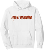 Men's Hoodie Eldest Daughter Bold Red Letters With Minimal Graphic Text Hoodie