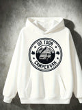 Men's Hoodie On Tour Campervan Surrounded By Mountains And Forest Campervan