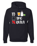 Men's Hoodie Amusing Drink Theme With Salt Lime And Tequila Shot Glass Hoodie