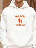 Men's Hoodie The Best Foster Dad Walking With A Small Child Under Sunshine Hoodie