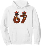 Men's Hoodie Funny Turkey Faces Wearing Pilgrim Hats Numbers Design
