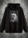 Men's Hoodie It Is What It Is Melancholy Skeleton Sitting On A Stool Hoodie