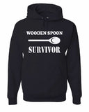 Men's Hoodie Wooden Spoon Survivor Funny Saying With Classic Utensil Illustration Hoodie