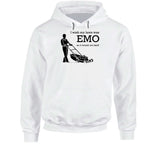 Men's Hoodie I Wish My Lawn Was Emo Man Mowing Grass Hoodie