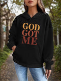 Women's Hoodie God Got Me Warm Autumn Walkway Inspired Hoodie