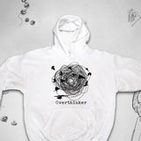 Men's Hoodie Overthinker Swirling Scribble With Arrows And Artistic Doodle Center Hoodie