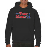 Men's Hoodie Stars And Bold Letters With Patriotic Election Style Slogan Hoodie