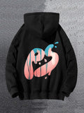 Men's Hoodie Abstract Graffiti Paint Dripping Pastel Swirl With Soft Colorful Splash