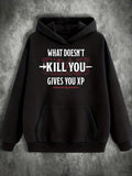 Men's Hoodie What Doesnt Kill You Gives Experience Points In Black Hoodie