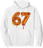 Men's Hoodie Tasty Dripping Ketchup And Mustard Design Number 67