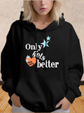 Women's Hoodie Only Gets Better With Love Blue Stars Hoodie