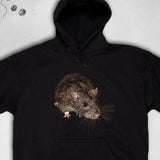 Men's Hoodie Realistic Brown Fur Detailed Artwork Mouse