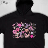 Men's Hoodie Colorful Blossoms With Gentle Petals Surrounding Delicate Lively Flowers