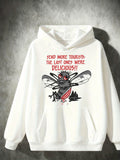 Men's Hoodie Send More Tourists The Last Ones Were Delicious Blood Splattered Cartoon Fly