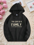 Men's Hoodie The Love Of A Family Is Life Greatest Blessing Black Hoodie