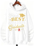 Men's Hoodie Proud Best Graduate With Gold Cap And Ribbon