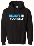 Men's Hoodie Bold Motivational Statement In Contrasting Colored Block Letters Sweatshirt