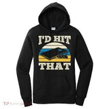 Women's Hoodie Id Hit That Retro Striped Sun Design With Pool Table