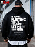 Men's Hoodie If You Are Flirting With Me Please Let Me Know Statement Hoodie