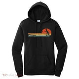 Women's Hoodie Sunset Orange Glow On Calm Water With Fisherman Canoe