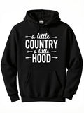 Men's Hoodie A Little Country A Little Hood With Decorative Arrow Motifs Hoodie