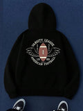 Men's Hoodie Varsity League Classic Winged Football Under Bright Lights Sweatshirt