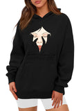 Women's Hoodie Melancholic Expression With Tears Flowing Down Pale Face Woman